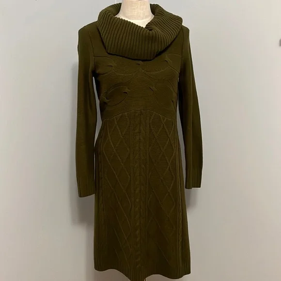 slim fit dress slacks Alesha Kelly Green Sweater Dress - DM exclusive - Maternity Friendly main image 1